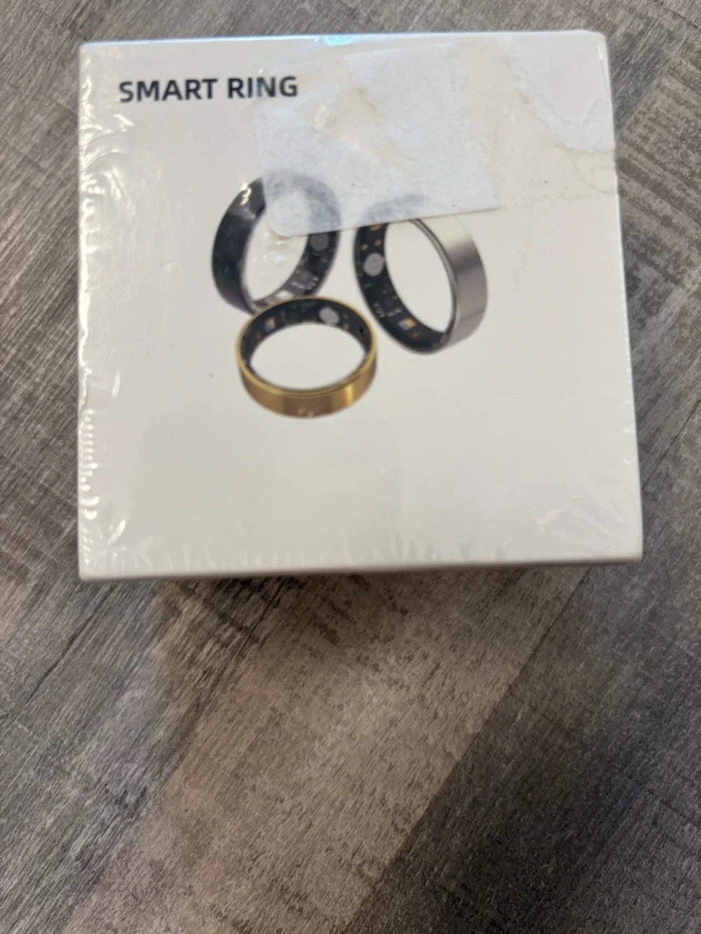 Smart Ring Fitness & Heath Monitor. Size 12, Gold Stainless Steel New Seal Box